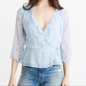 Abercrombie Chiffon Wrap Top